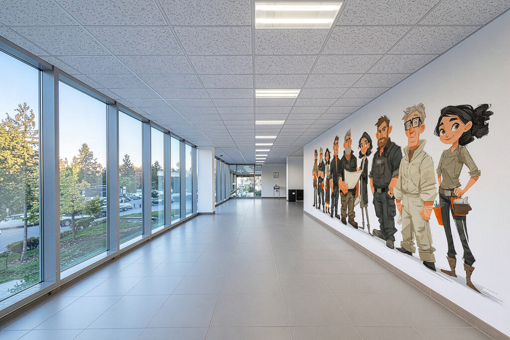 INK-ON-THE-WALL digitaler Wanddruck ohne Grenzen